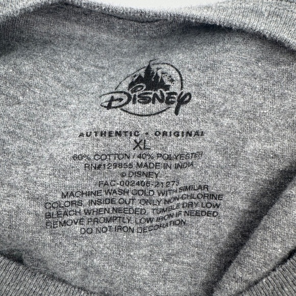 Disney Pinocchio T Shirt Men XL Gray No Strings Attached Short Sleeve Crew Neck - Picture 5 of 8